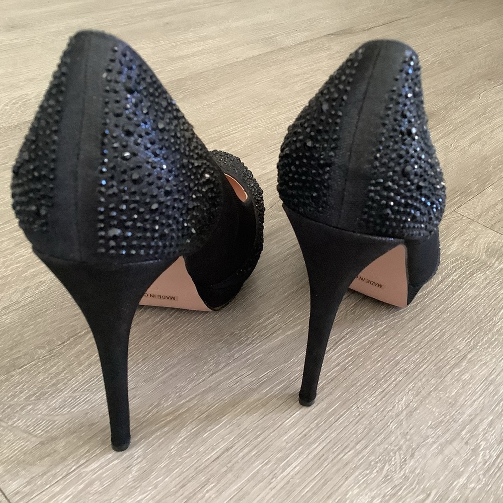Black Rhinestone Heels - Picture 6 of 9